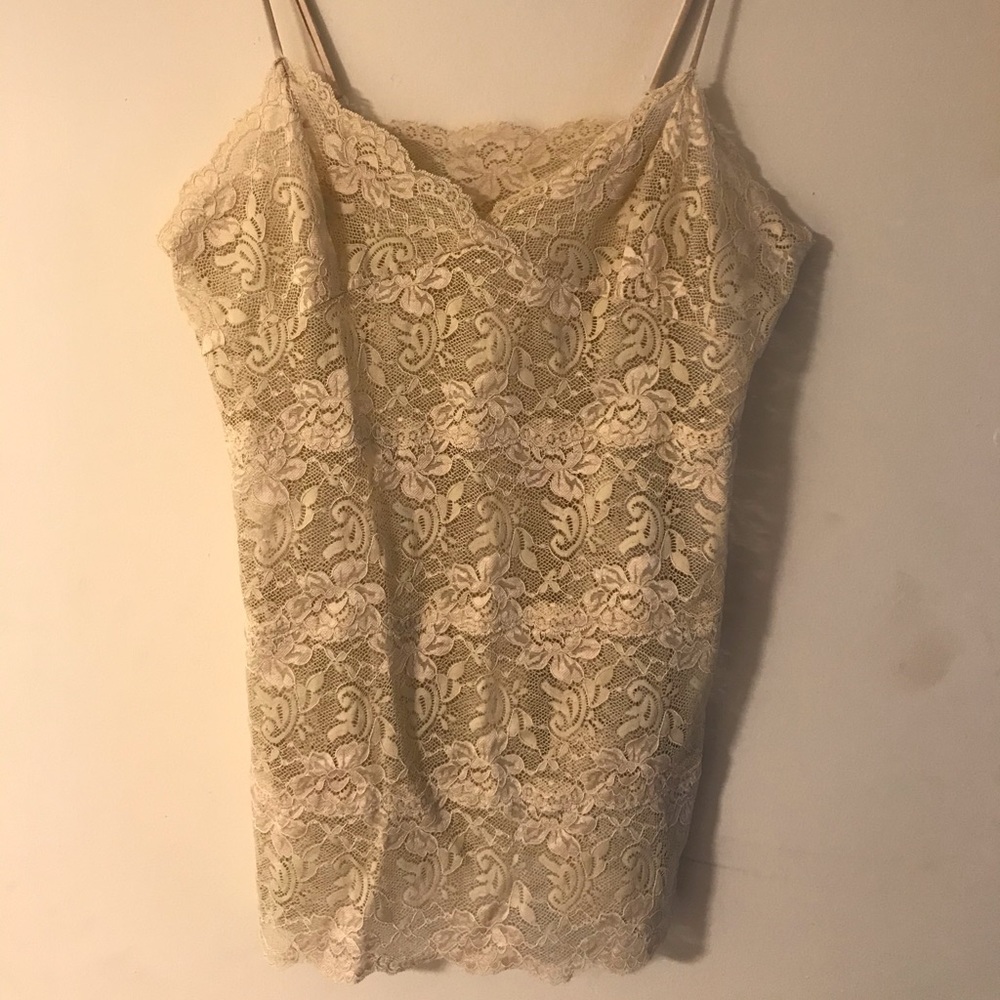 Lace cami off white size M